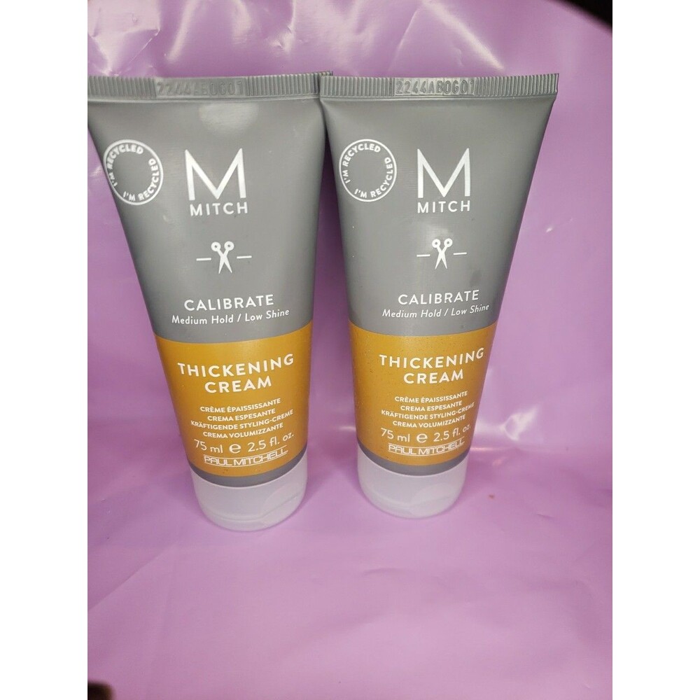Paul Mitchell Mitch Calibrate Thickening Cream 2.5 oz-2 Pk. Not Sealed.